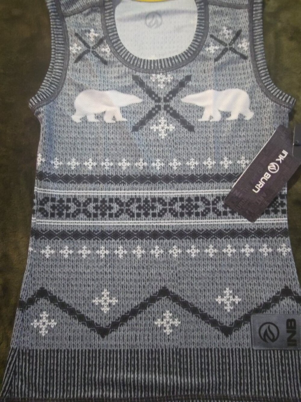 INKnBURN Polar Bear Sleeveless Tech Top Women's XXS NWT Running Tank